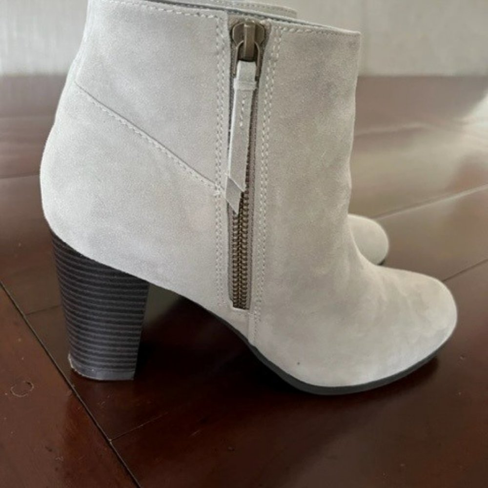 "Worn Once" - Woman's Cole Haan Davenport Bootie II, Size 7.5, Ironstone Suede - Picture 6 of 8